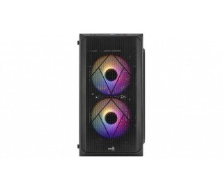 Számítógépház Aerocool CS-107 Mesh FRGB mATX Fekete Acryl üveg PC