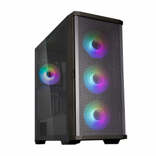 ZALMAN Ház Midi ATX Z10 DUO Tápegység nélkül, Fekete RGB PC