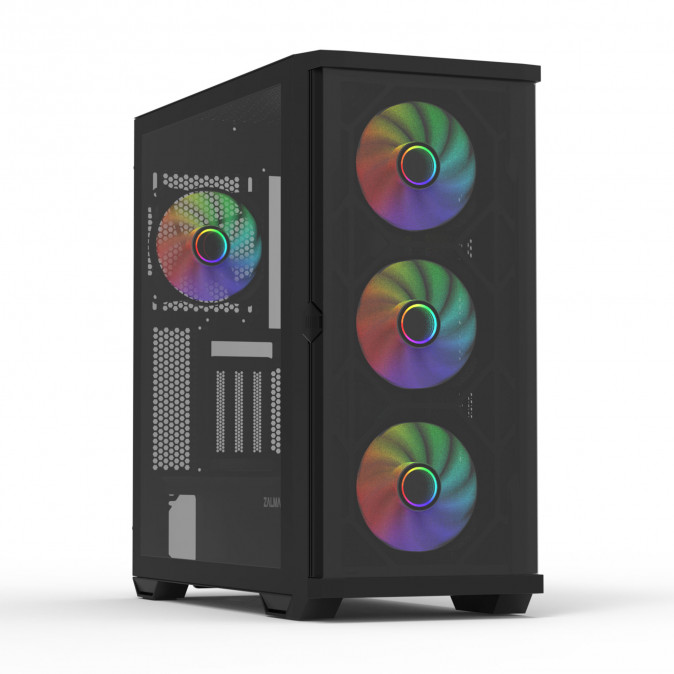 ZALMAN Ház Midi ATX Z10 DUO Tápegység nélkül, Fekete RGB PC