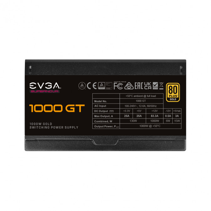 EVGA SuperNOVA 1000 GT 1000W 80Plus Gold PC
