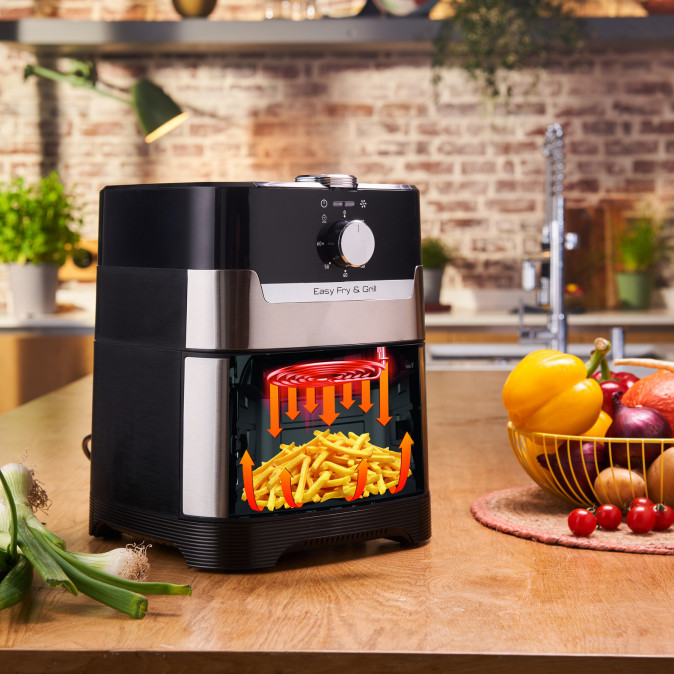Tefal FW201815 Easy Fry Grill&Steam 5,6l 3 az 1-ben forrólevegős sütő Otthon