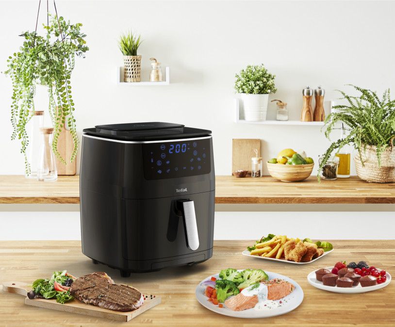 Tefal FW201815 Easy Fry Grill&Steam 5,6l 3 az 1-ben forrólevegős sütő Otthon