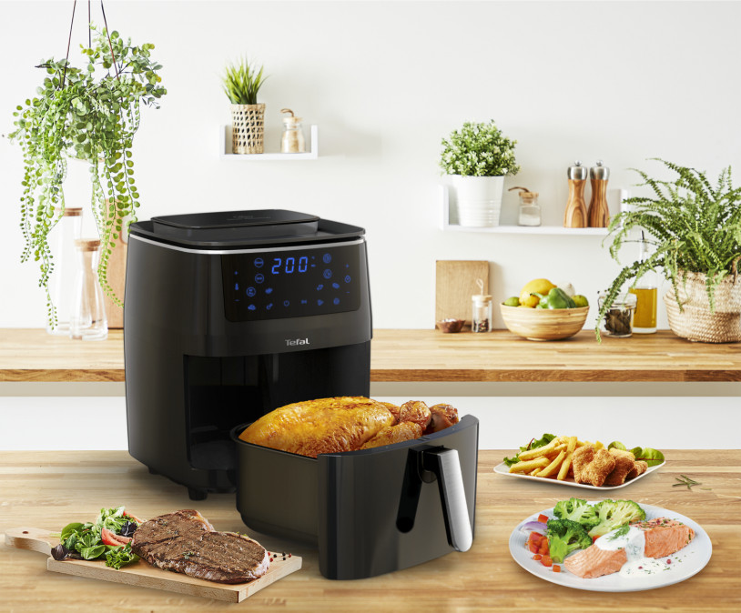 Tefal FW201815 Easy Fry Grill&Steam 5,6l 3 az 1-ben forrólevegős sütő Otthon