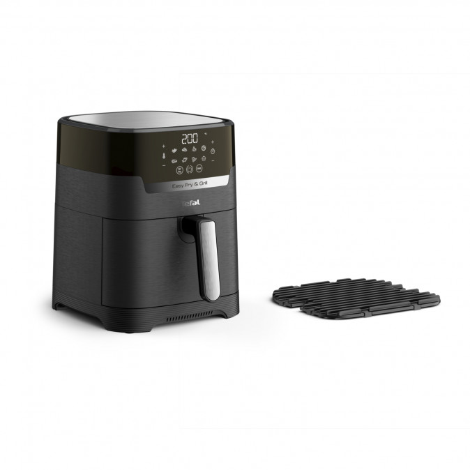 Tefal EY505815 Easy Fry&Grill 2 az 1-ben fekete forrólevegős sütő Otthon