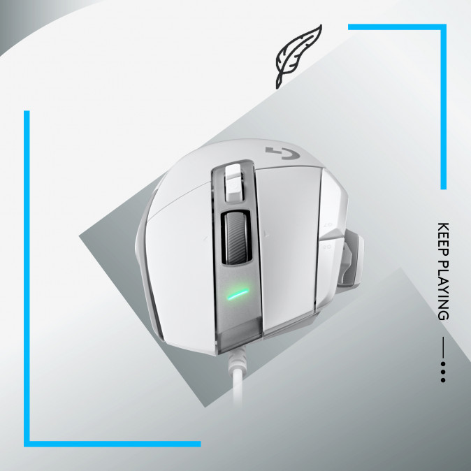 Logitech G502 X Lightsync Vezetékes Gaming egér, Fehér (910-006146) PC