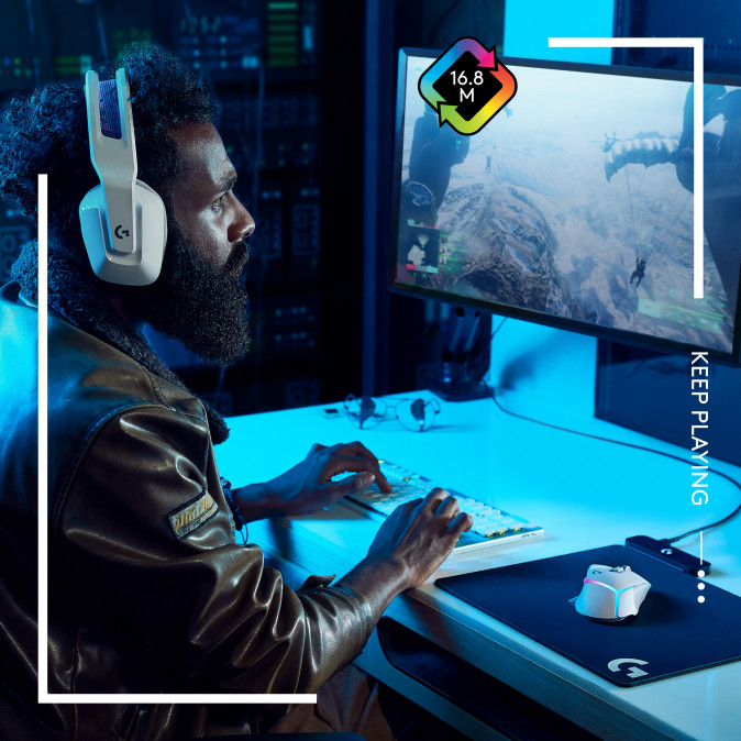 Logitech G502 X Plus Lightsync RGB Vezeték Nélküli Gaming egér, Fehér (910-006171) PC