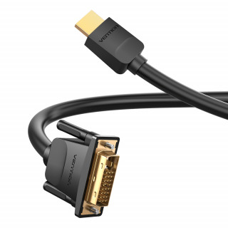 Vention HDMI - DVI átalakító kábel 1m - Fekete (ABFBF) PC