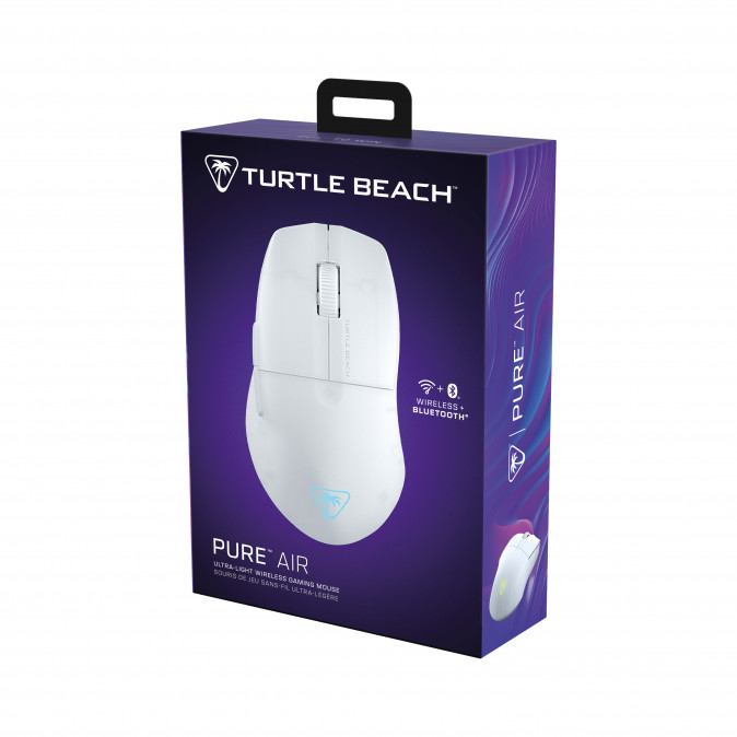 Turtle Beach Pure Air vezeték nélküli gaming egér - 26.000 DPI, 2,4 GHz - Fehér (TBM-1102-15) PC