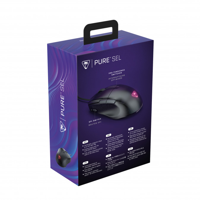 Turtle Beach Pure SEL gaming egér - 8.000 DPI - Fekete (TBM-1001-05) PC