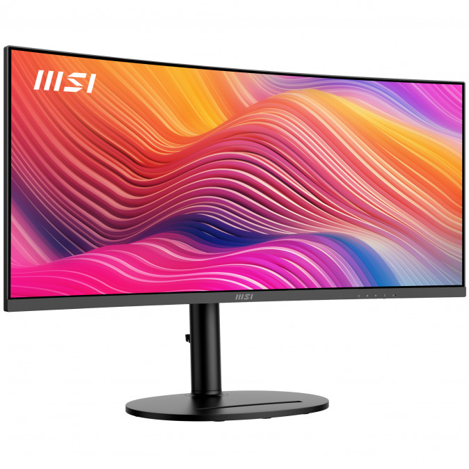MSI Monitor Business Modern MD342CQP Ívelt 34" QHD, 3440x1440, 100Hz VA 21:9, 3000:1 CR, 300cd/m2, 4 ms, HDMI, DP, Black PC