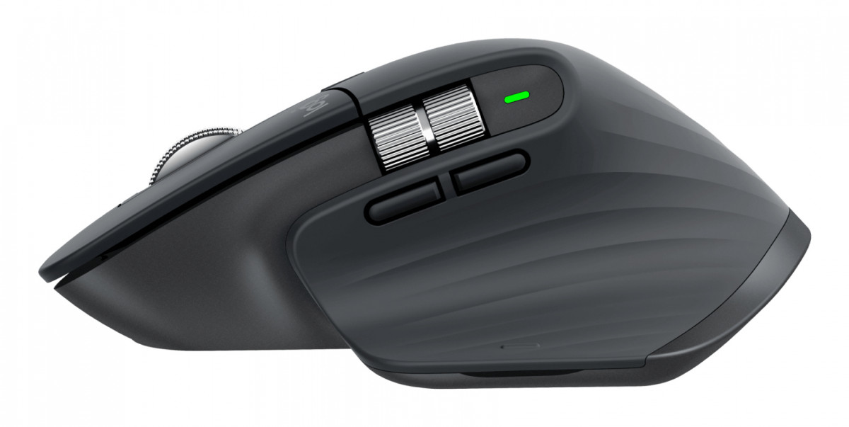 LOGITECH MX Master 3S vezeték nélküli egér - Grafitszürke (910-006559) PC
