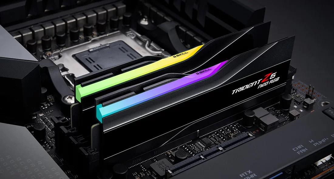 G.SKILL Trident Z5 Neo RGB DDR5 6400MHz CL32 RAM 32GB Kit2 (2x16GB) AMD EXPO Black PC
