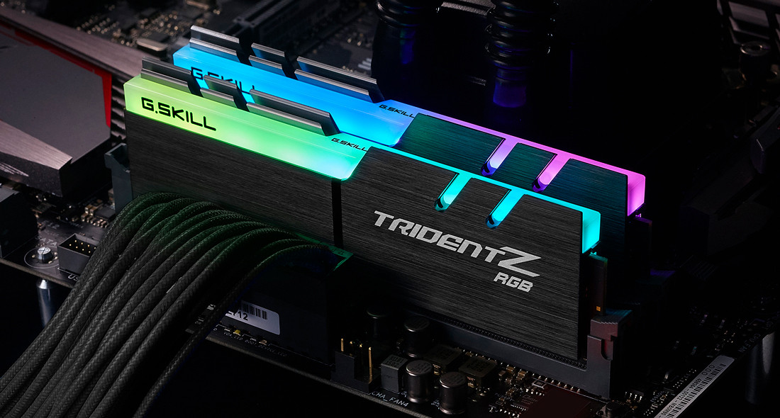 G.SKILL Trident Z RGB DDR4 3200MHz CL14 RAM 64GB Kit2 (2x32GB) PC