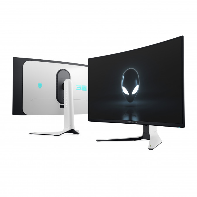 DELL Alienware Ívelt Monitor 31,6"  AW3225QF, QD OLED 3840x2160, 16:9, 1m:1, 1000cd, 0,03ms, DP, HDMI, szürke PC