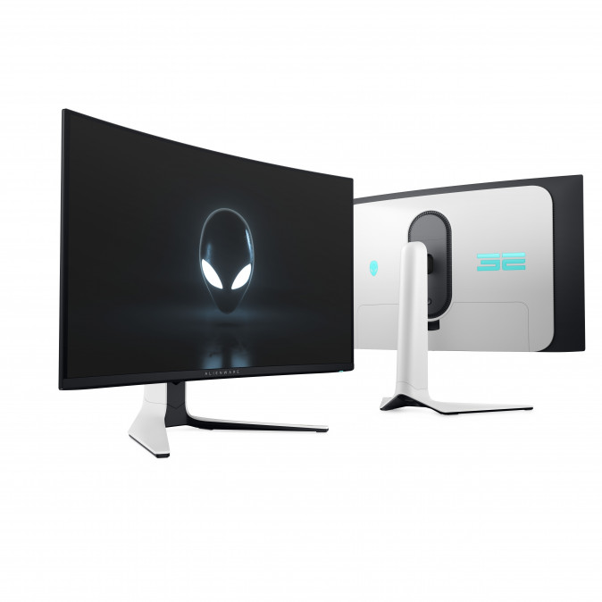 DELL Alienware Ívelt Monitor 31,6"  AW3225QF, QD OLED 3840x2160, 16:9, 1m:1, 1000cd, 0,03ms, DP, HDMI, szürke PC
