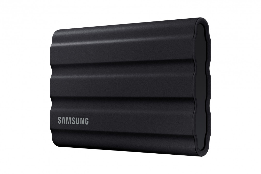 SAMSUNG Hordozható SSD T7 Shield, USB 3.2 Gen.2 (10Gbps), 1TB, Fekete PC