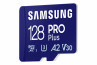 SAMSUNG Memóriakártya, PRO Plus + Reader microSDXC 128GB, CLASS 10, UHS-I, U3, V30, A2, R180/W130 thumbnail