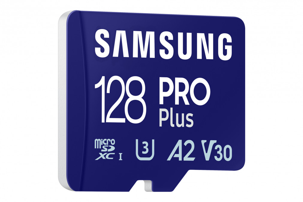 SAMSUNG Memóriakártya, PRO Plus + Reader microSDXC 128GB, CLASS 10, UHS-I, U3, V30, A2, R180/W130 PC