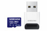 SAMSUNG Memóriakártya, PRO Plus + Reader microSDXC 128GB, CLASS 10, UHS-I, U3, V30, A2, R180/W130 thumbnail