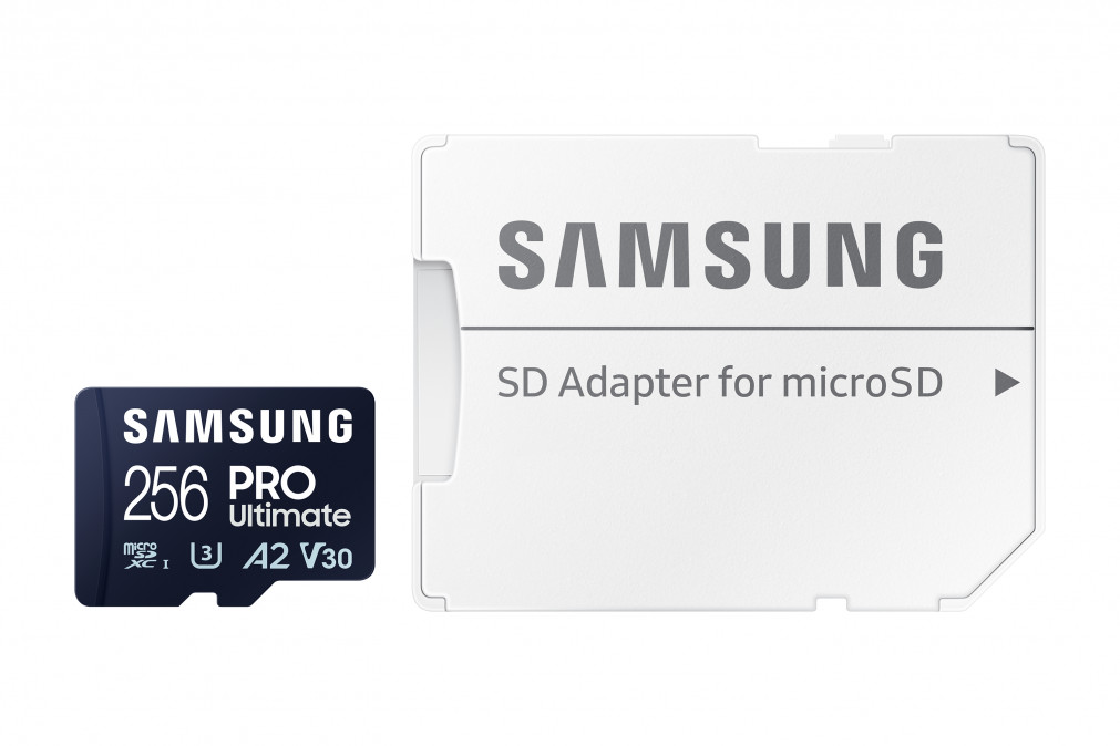 SAMSUNG Memóriakártya, PRO Ultimate microSD 256GB, Class 10, V30, A2, Grade 3 (U3), R200/W130 PC