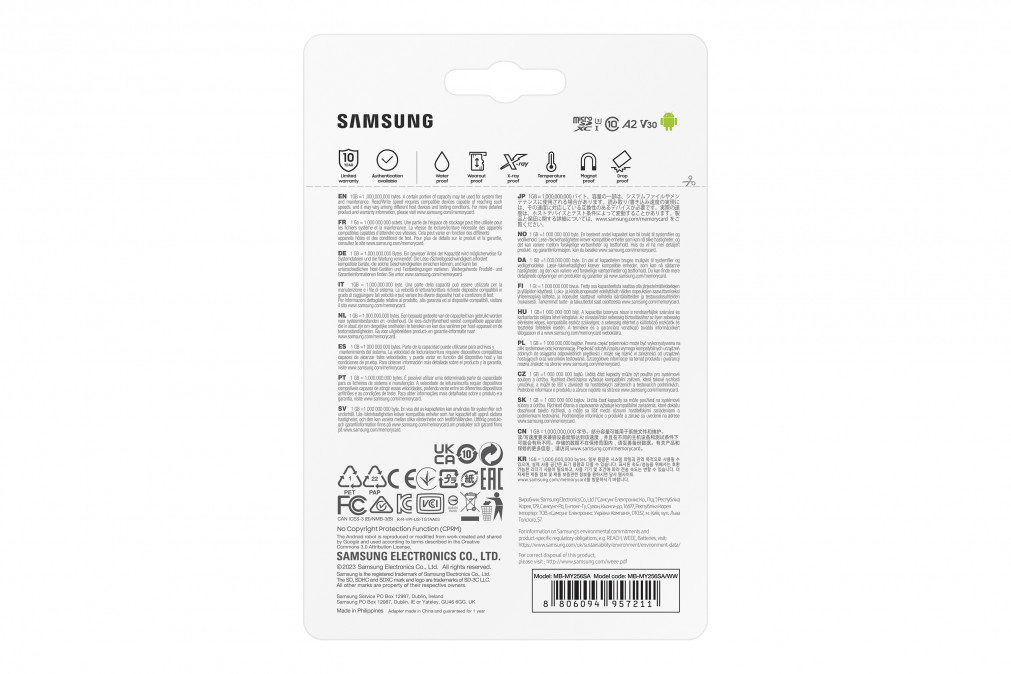 SAMSUNG Memóriakártya, PRO Ultimate microSD 256GB, Class 10, V30, A2, Grade 3 (U3), R200/W130 PC
