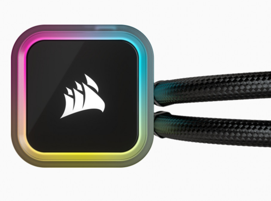 CORSAIR CPU hűtő iCUE H100i RGB ELITE (vízhűtés), 2 Ventilátoros, LGA1700 támogatással, fekete PC