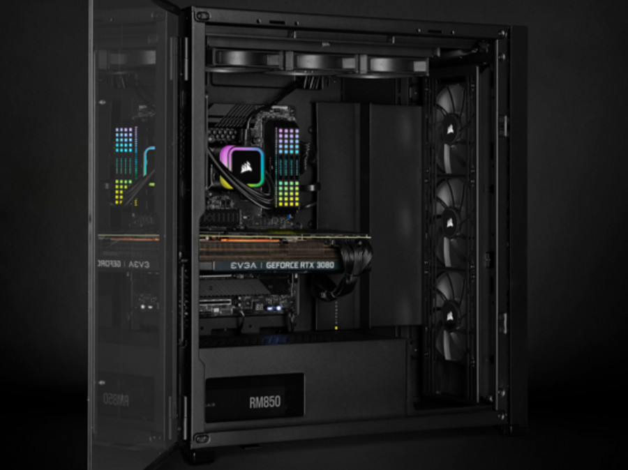 CORSAIR CPU hűtő iCUE H115i RGB ELITE (vízhűtés), 2 Ventilátoros, LGA1700 támogatással, fekete PC