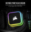 CORSAIR CPU hűtő iCUE H115i RGB ELITE (vízhűtés), 2 Ventilátoros, LGA1700 támogatással, fekete thumbnail