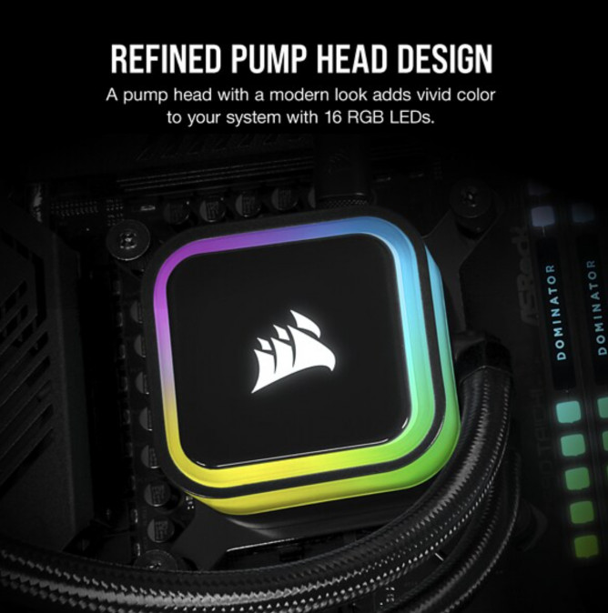 CORSAIR CPU hűtő iCUE H115i RGB ELITE (vízhűtés), 2 Ventilátoros, LGA1700 támogatással, fekete PC