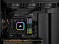 CORSAIR CPU hűtő iCUE H115i RGB ELITE (vízhűtés), 2 Ventilátoros, LGA1700 támogatással, fekete thumbnail