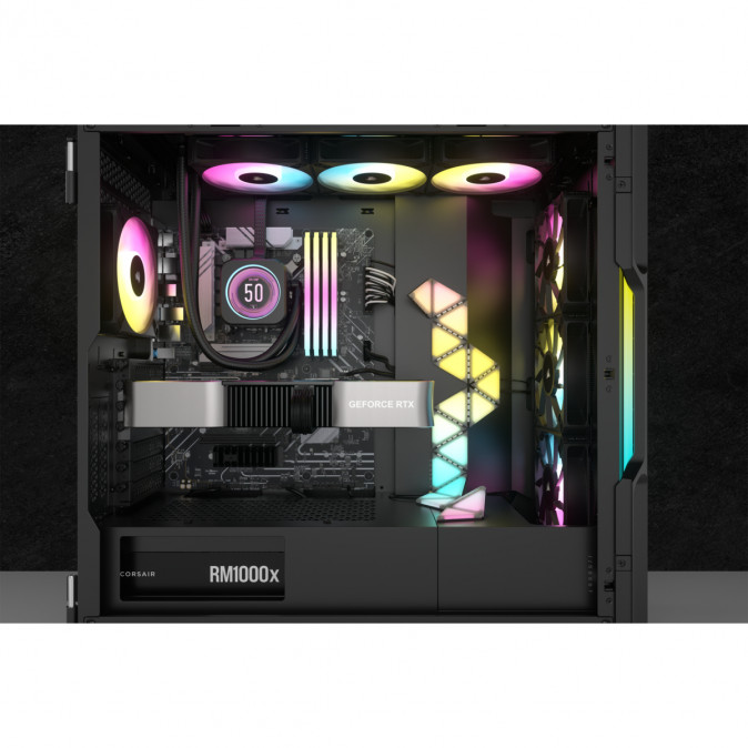 CORSAIR CPU hűtő iCUE H150i ELITE LCD XT (vízhűtés), 3 Ventilátoros, LGA1700 támogatással, fekete PC