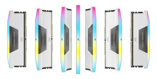 CORSAIR Memória VENGEANCE RGB DDR5 64GB 5600MHz CL40 INTEL XMP (Kit of 2), fehér PC