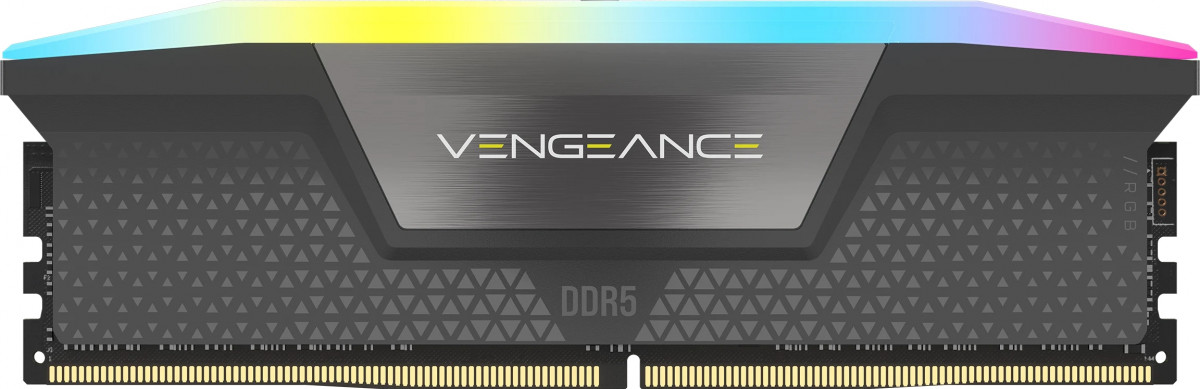 CORSAIR Memória VENGEANCE RGB DDR5 32GB 6000MHz CL36, AMD EXPO (Kit of 2), szürke PC