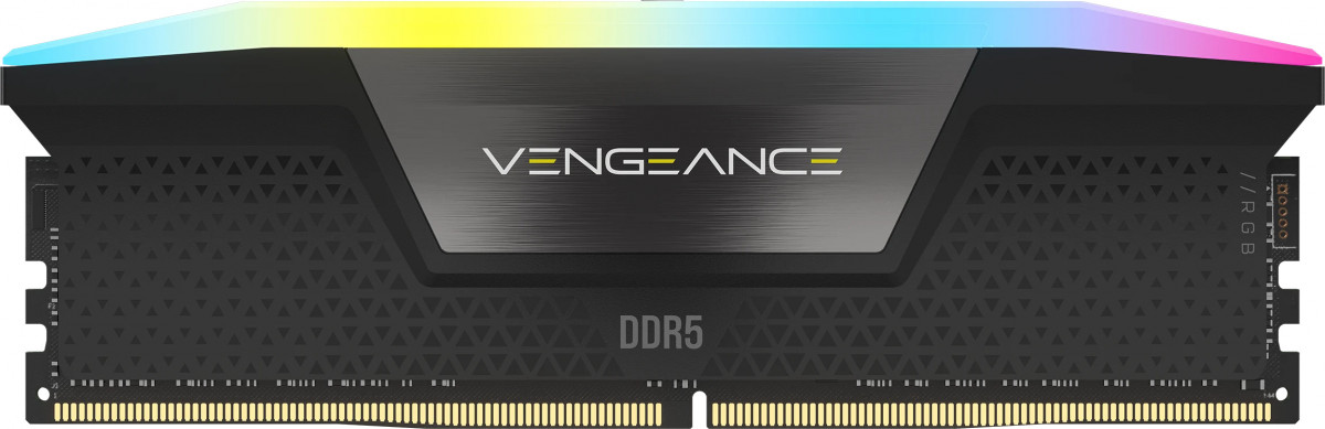 CORSAIR Memória VENGEANCE RGB DDR5 64GB 6000MHz CL38 INTEL (Kit of 2), fekete PC