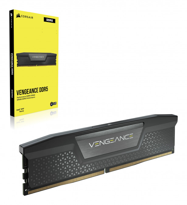 CORSAIR Memória VENGEANCE DDR5 32GB 6000MHz CL38 INTEL (Kit of 2), fekete PC