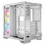 CORSAIR Ház iCUE LINK 6500X RGB, 3x iCUE LINK RX120 RGB Ventilátor, Tápegység nélkül, Edzett Üveg, fehér thumbnail