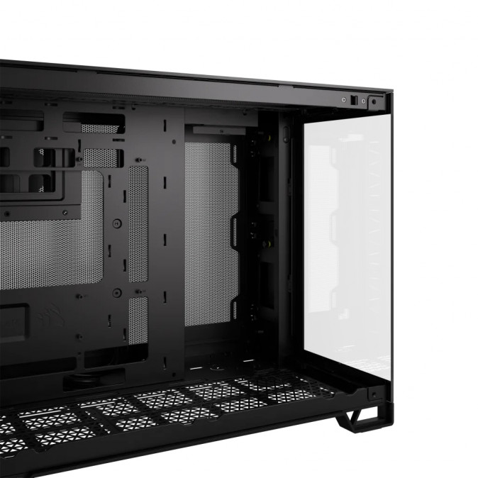 CORSAIR Ház 2500D AIRFLOW, Tápegység nélkül, Edzett Üveg, fekete PC