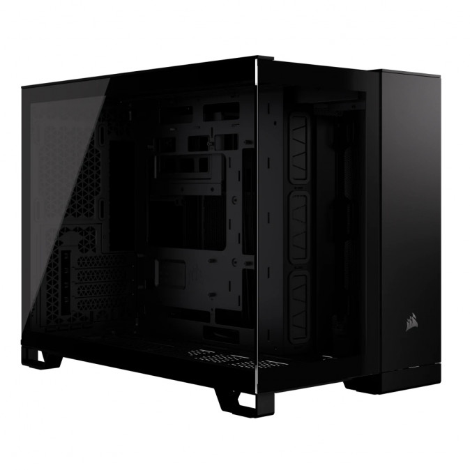 CORSAIR Ház 2500D AIRFLOW, Tápegység nélkül, Edzett Üveg, fekete PC