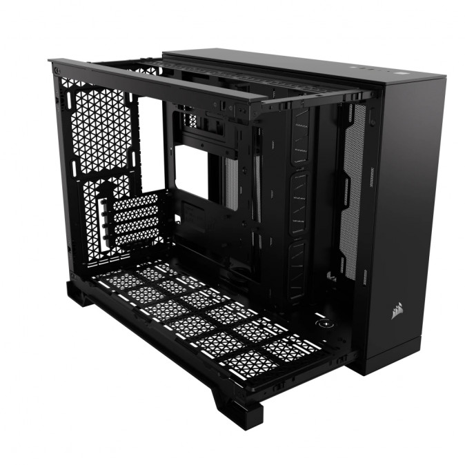 CORSAIR Ház 2500D AIRFLOW, Tápegység nélkül, Edzett Üveg, fekete PC