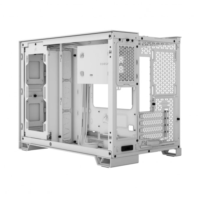 CORSAIR Ház 2500D AIRFLOW, Tápegység nélkül, Edzett Üveg, fehér PC