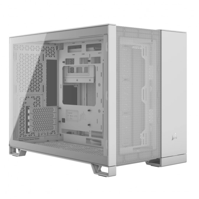 CORSAIR Ház 2500D AIRFLOW, Tápegység nélkül, Edzett Üveg, fehér PC