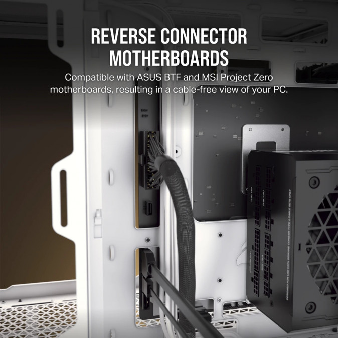 CORSAIR Ház 2500X, Tápegység nélkül, Edzett Üveg, fekete PC