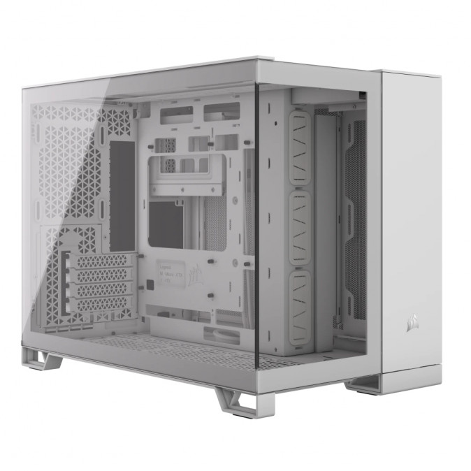 CORSAIR Ház 2500X, Tápegység nélkül, Edzett Üveg, fehér PC