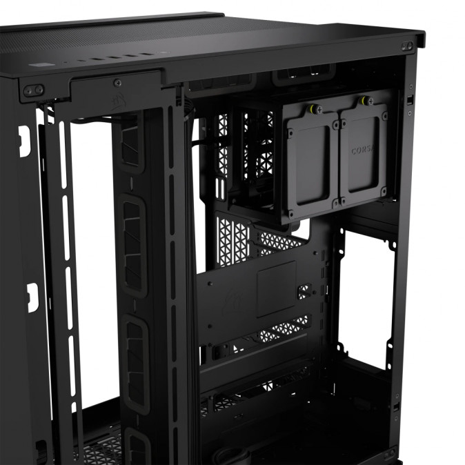 CORSAIR Ház 6500D AIRFLOW Dual Chamber, Tápegység nélkül, Edzett Üveg, fekete PC