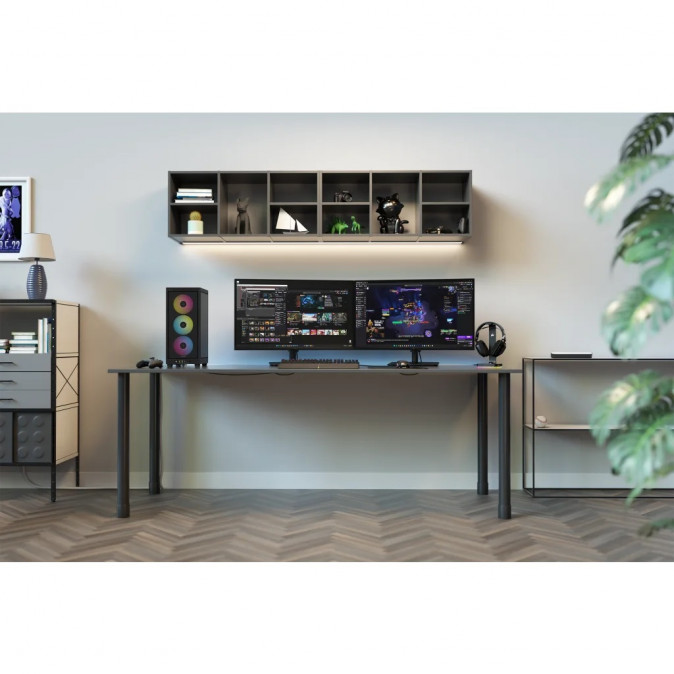 CORSAIR Ház 2000D RGB AIRFLOW Mini-ITX, 3xAF120 RGB SLIM Ventillátorral, SFX Tápegység nélkül, Edzett Üveg, fekete PC