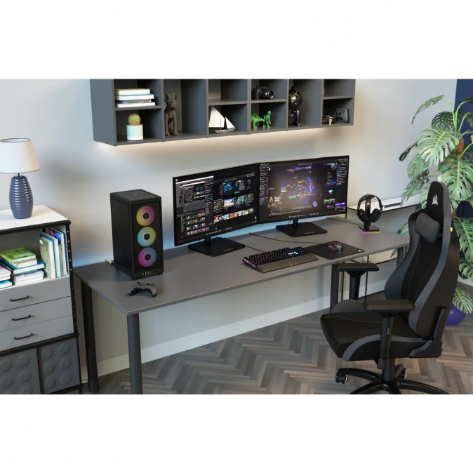 CORSAIR Ház 2000D RGB AIRFLOW Mini-ITX, 3xAF120 RGB SLIM Ventillátorral, SFX Tápegység nélkül, Edzett Üveg, fekete PC