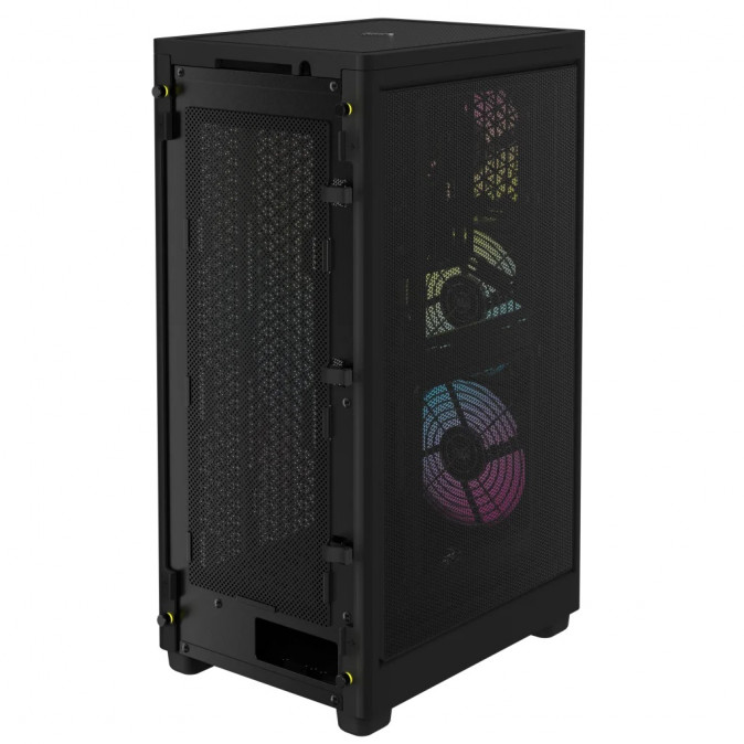 CORSAIR Ház 2000D RGB AIRFLOW Mini-ITX, 3xAF120 RGB SLIM Ventillátorral, SFX Tápegység nélkül, Edzett Üveg, fekete PC