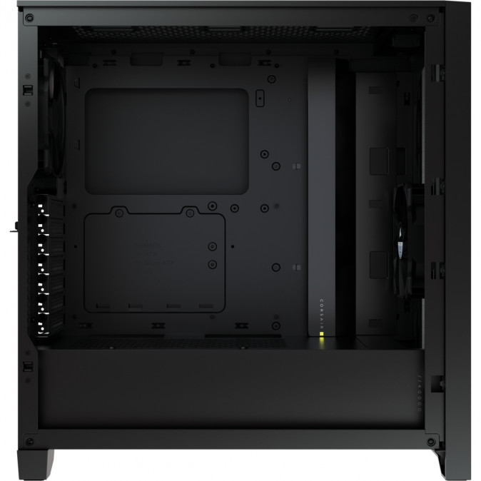 CORSAIR Ház iCUE 4000D RGB AIRFLOW, 3xAF120 RGB ELITE Ventillátorral + Kontroller, Tápegység nélkül, Edzett Üveg, fekete PC