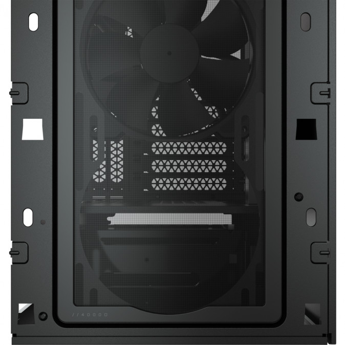 CORSAIR Ház iCUE 4000D RGB AIRFLOW, 3xAF120 RGB ELITE Ventillátorral + Kontroller, Tápegység nélkül, Edzett Üveg, fekete PC