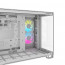 CORSAIR Ház iCUE LINK 2500X RGB Dual Chamber, 2xRX120 RGB Ventilátor, Tápegység nélkül, Edzett Üveg, fehér thumbnail